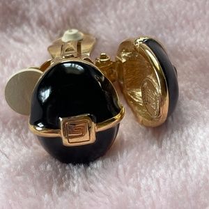 VINTAGE GIVENCHY LOGO EARRINGS